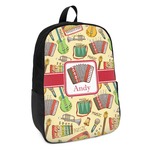 Vintage Musical Instruments Kids Backpack (Personalized)
