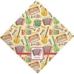 Vintage Musical Instruments Dog Bandana Scarf w/ Name or Text