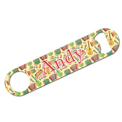 Vintage Musical Instruments Bar Bottle Opener w/ Name or Text