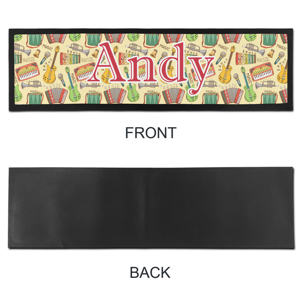 Vintage Musical Instruments Bar Mat - Large - APPROVAL