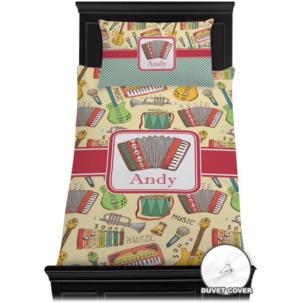 Vintage Musical Instruments Bedding Set (Twin) - Duvet