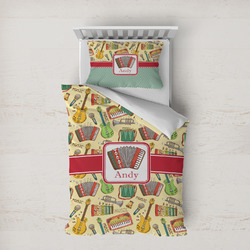 Vintage Musical Instruments Duvet Cover Set - Twin XL (Personalized)