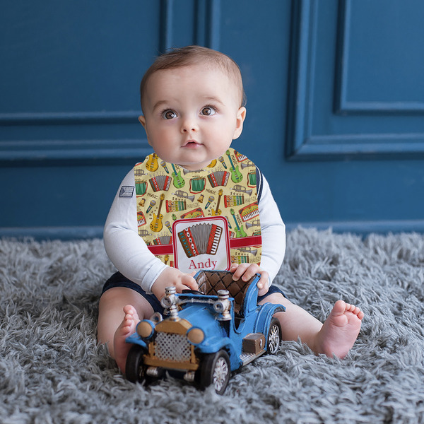 Vintage Musical Instruments Bib Lifestyle Boy