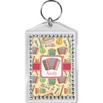 Vintage Musical Instruments Bling Keychain (Personalized)