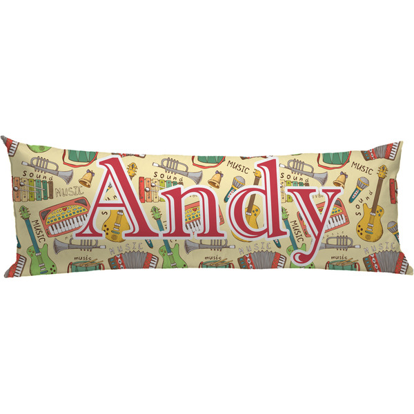 Custom Vintage Musical Instruments Body Pillow Case (Personalized)