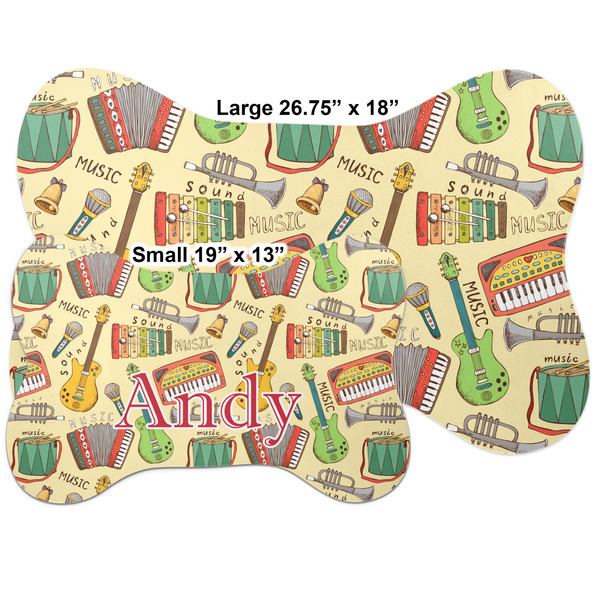 Vintage Musical Instruments Bone Shaped Mat Comparison