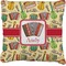 Vintage Musical Instruments Faux-Linen Throw Pillow 16" (Personalized)