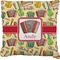 Vintage Musical Instruments Faux-Linen Throw Pillow 18" (Personalized)