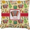 Vintage Musical Instruments Faux-Linen Throw Pillow 20" (Personalized)