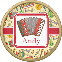 Vintage Musical Instruments Cabinet Knob - Gold (Personalized)