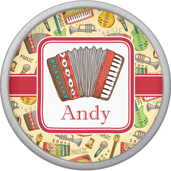 Vintage Musical Instruments Cabinet Knob - Nickel - Front