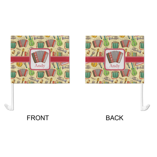 Vintage Musical Instruments Car Flag - Large - APPROVAL