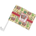 Vintage Musical Instruments Car Flag - Small w/ Name or Text
