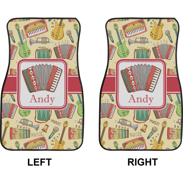 Vintage Musical Instruments Car Mat Front - Approval