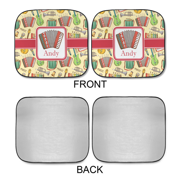 Vintage Musical Instruments Car Sun Shades - APPROVAL