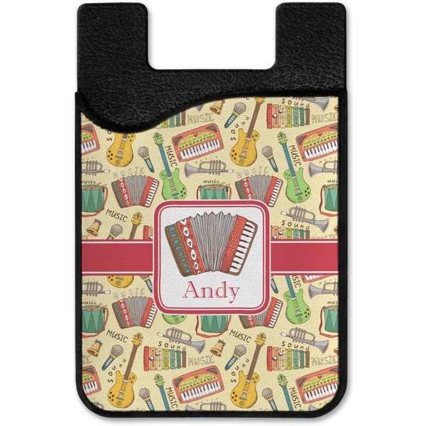 Vintage Musical Instruments Cell Phone Credit Card Holder