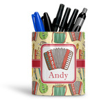 Vintage Musical Instruments Ceramic Pen Holder