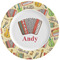 Vintage Musical Instruments Ceramic Dinner Plates (Set of 4) (Personalized)