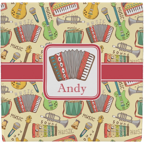 Custom Vintage Musical Instruments Ceramic Tile Hot Pad (Personalized)
