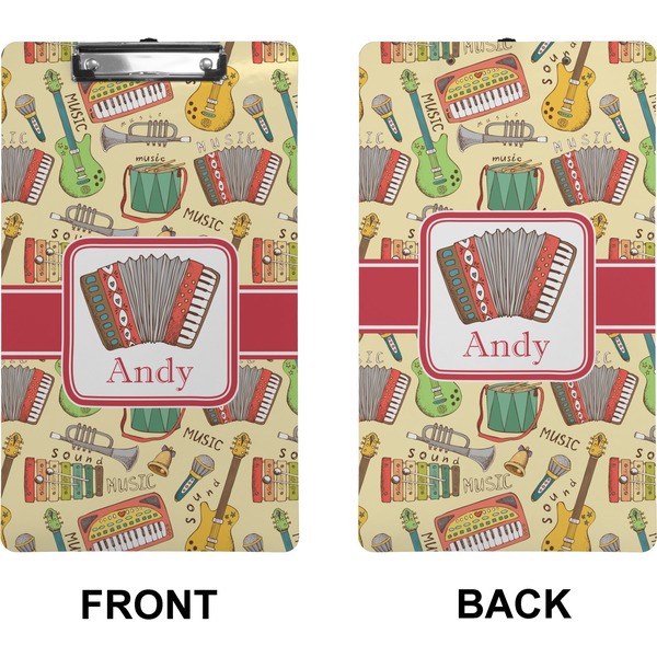 Vintage Musical Instruments Clipboard (Legal) (Front + Back)