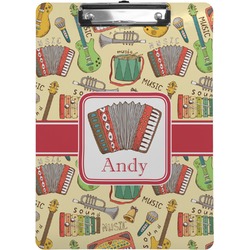 Vintage Musical Instruments Clipboard (Personalized)