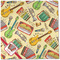 Vintage Musical Instruments Cloth Napkins - Personalized Dinner (Full Open)