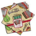 Vintage Musical Instruments Cloth Napkins (Set of 4) (Personalized)