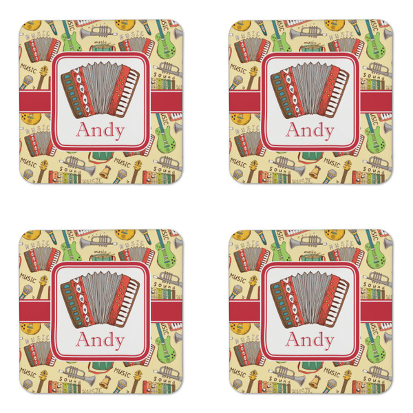 Vintage Musical Instruments Coaster Set - APPROVAL