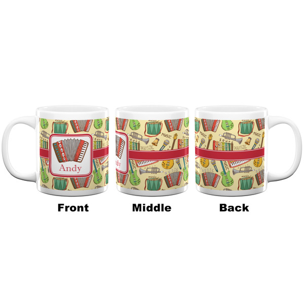 Vintage Musical Instruments Coffee Mug - 20 oz - White APPROVAL