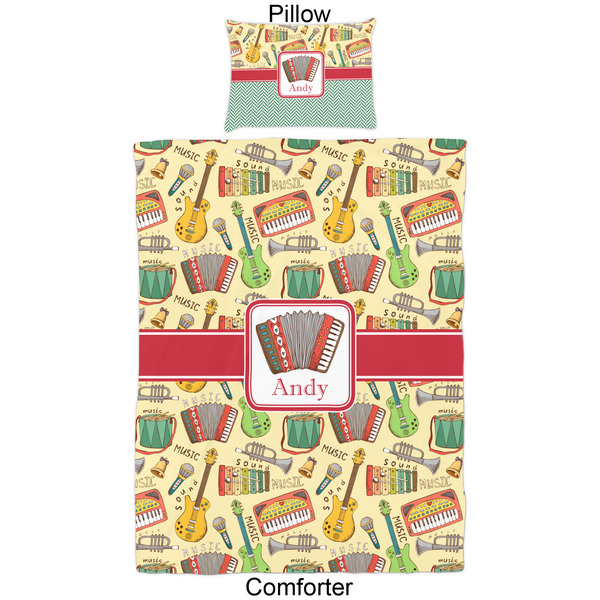 Vintage Musical Instruments Comforter Set - Twin - Approval