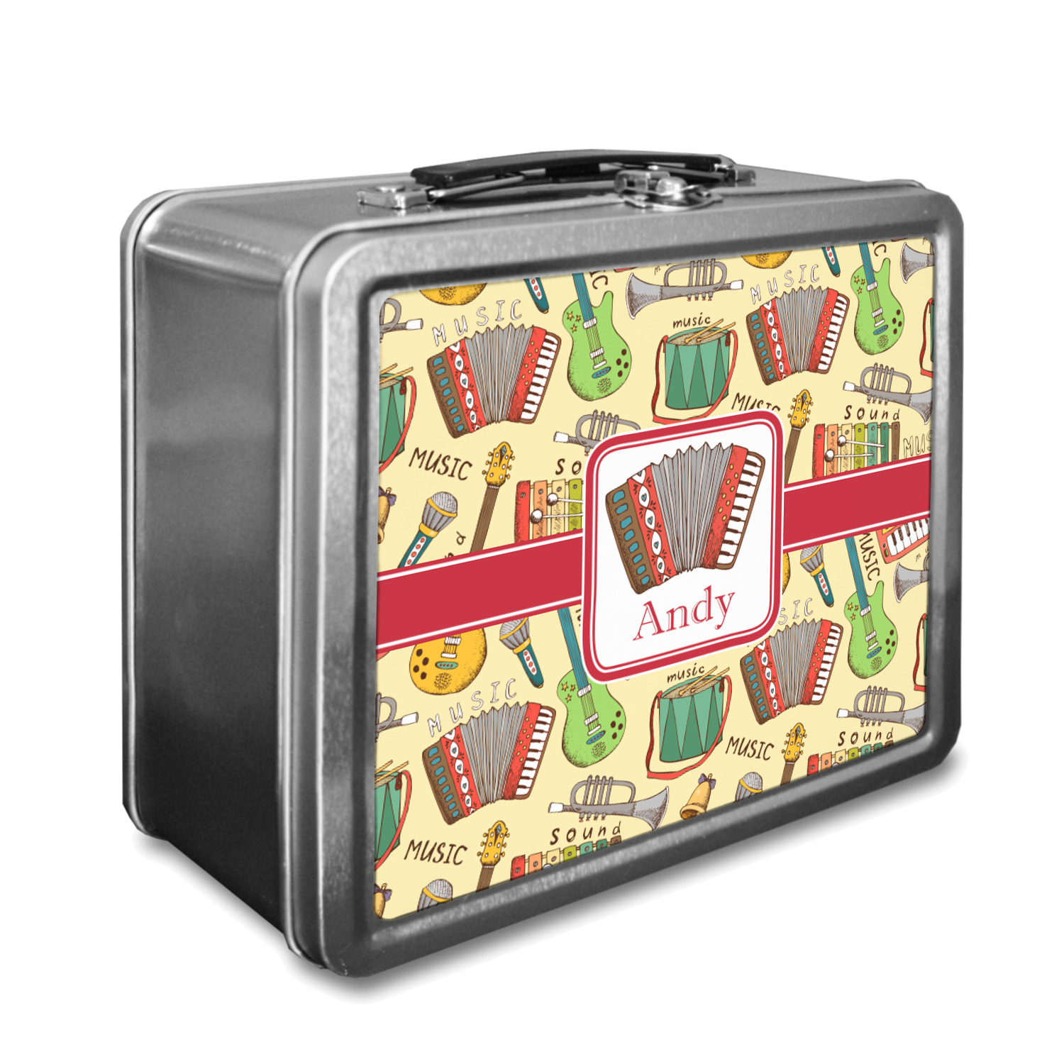 Vintage Musical Instruments Lunch Box (Personalized) YouCustomizeIt