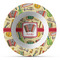 Vintage Musical Instruments Plastic Bowl - Microwave Safe - Composite Polymer (Personalized)