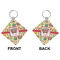 Vintage Musical Instruments Diamond Keychain (Front + Back)
