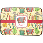 Vintage Musical Instruments Dish Drying Mat w/ Name or Text