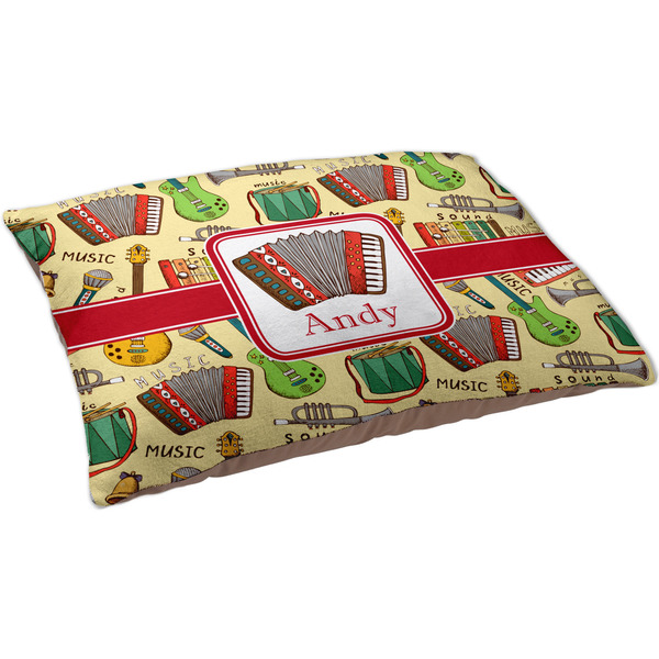 Vintage Musical Instruments Dog Bed - Large