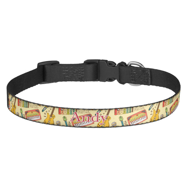 Custom Vintage Musical Instruments Dog Collar (Personalized)