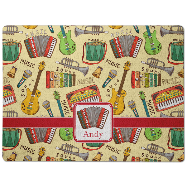 Vintage Musical Instruments Dog Food Mat - Medium without bowls