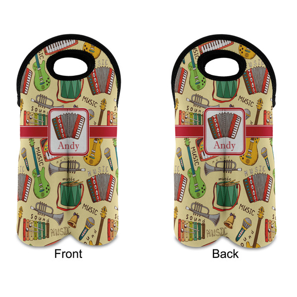 Vintage Musical Instruments Double Wine Tote - APPROVAL (new)