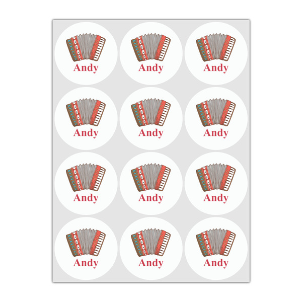 Vintage Musical Instruments Drink Topper - Small - Set of 12