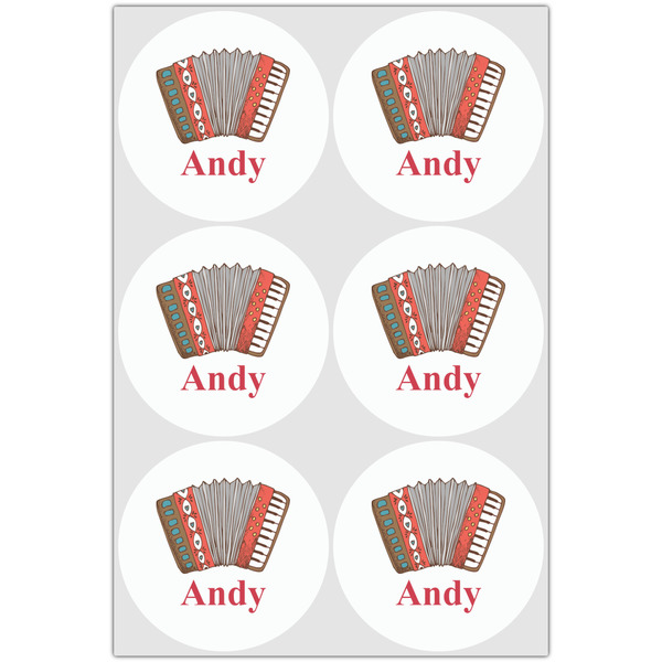 Vintage Musical Instruments Drink Topper - XLarge - Set of 6