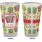 Vintage Musical Instruments Pint Glass - Full Color - Front & Back Views