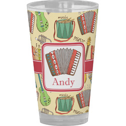 Vintage Musical Instruments Pint Glass - Full Color (Personalized)