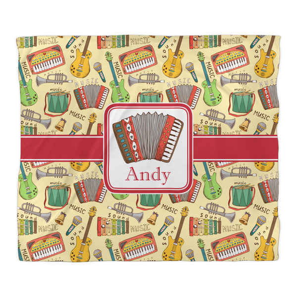 Vintage Musical Instruments Duvet Cover - King - Front