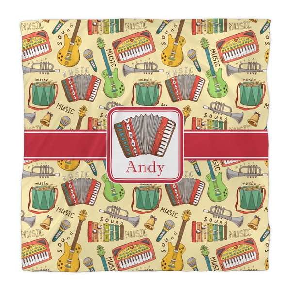 Vintage Musical Instruments Duvet Cover - Queen - Front