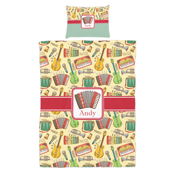 Vintage Musical Instruments Duvet Cover Set - Twin - Alt Approval