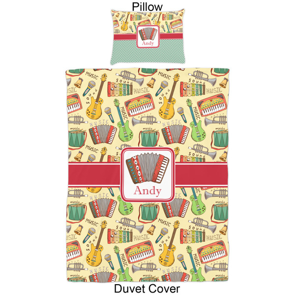 Vintage Musical Instruments Duvet Cover Set - Twin - Approval