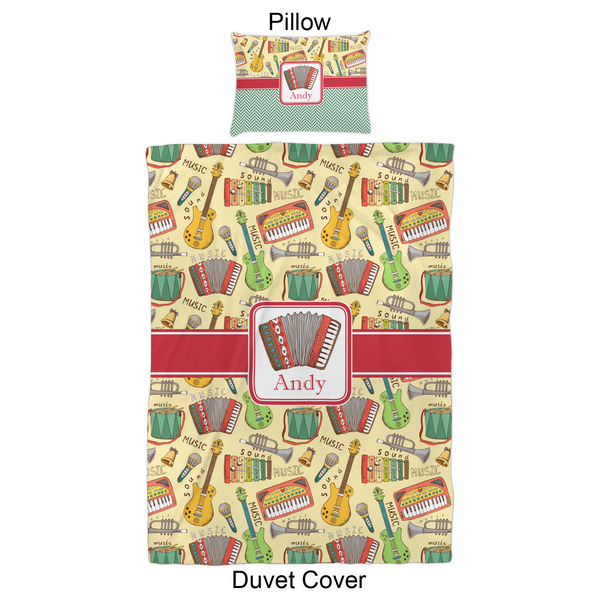 Vintage Musical Instruments Duvet Cover Set - Twin XL - Approval