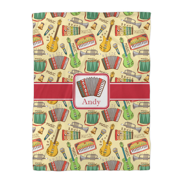 Vintage Musical Instruments Duvet Cover - Twin XL - Front