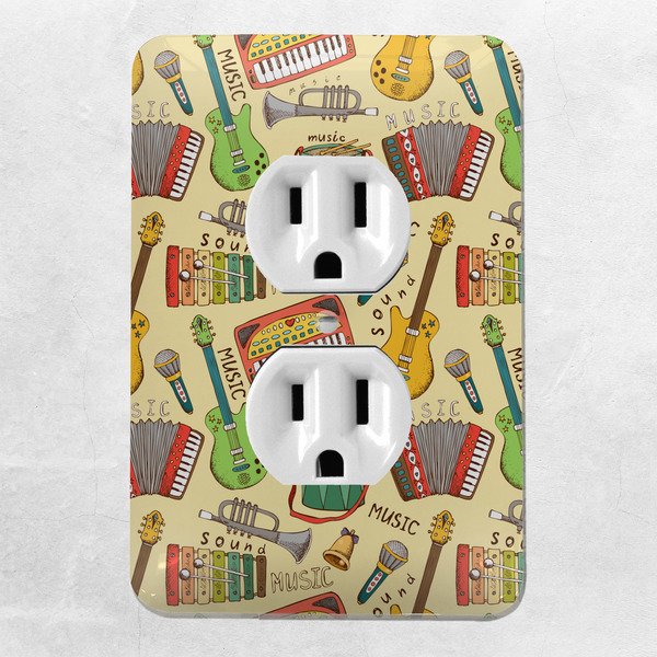 Vintage Musical Instruments Electric Outlet Plate - LIFESTYLE