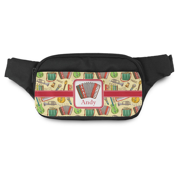 Custom Vintage Musical Instruments Fanny Pack - Modern Style (Personalized)